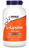 L-Лизин (L-Lysine) Now Foods (Нау Фудс) - 500 мг - 250 капсул