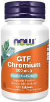 Хром Нау Фудс (GTF Chromium Now Foods), 200 мкг, 100 таблеток