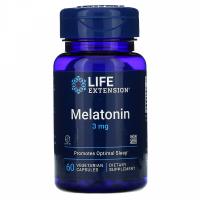 Мелатонин (Melatonin) 3 mg Life Extension, 60 вегетерианских капсул