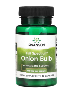 Луковица полного спектра (Full Spectrum Onion Buld) 400 мг, Swanson, 60 капсул