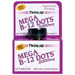 Twinlab B-12 Mega Dots 5000 Mcg 30 tabs (08/15)