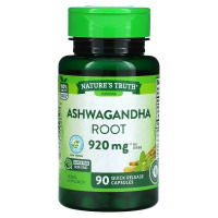Корень Ашваганды (Ashwagandha Root), 920 мг, Nature's Truth, 90 капсул быстрого высвобождения