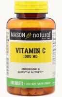 Витамин С 1000 мг Масон Натуралс (Vitamin C 1000 mg Mason Natural) - 100 таблеток