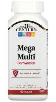 Мультивитамины Mega Multi For Women 21st Century, 90 таблеток