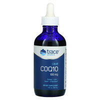 Жидкий коэнзим Q10 (CoQ10 liquid) мандарин, 100 мг, Trace Minerals, 118 мл