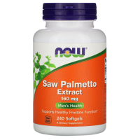 Экстракт Ягод Пальмы Сереноа Нау Фудс (Saw Palmetto Extract NOW Foods) 160 мг, 240 гелевых капсул
