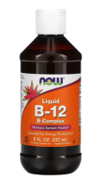 Жидкий Витамин Б-12 комплекс (Liquid B-12 B-Complex), Now Foods, 237 мл