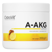 Аргинин Альфа-Кетоглутарата (A-AKG) со вкусом лимона, OstroVit, 200 грамм