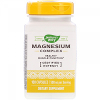 Комплекс Магния (Magnesium Complex), 500 мг, Natures Way, 100 капсул