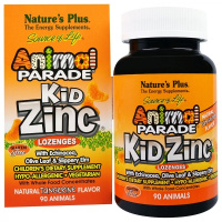Цинк для детей (Animal Parade Kid Zinc), Natures Plus, 90 жевательных таблеток