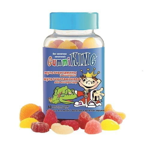 Gummi King Multi - жевательные мультивитамины с цинком для детей от 2 лет и подростков