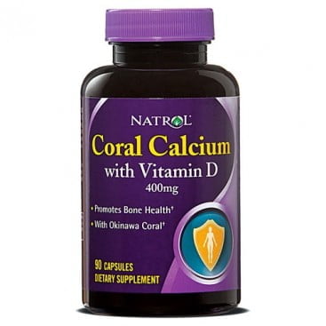 Coral Calcium with Vitamin D 400 мг Natrol (Натрол), 90 капсул