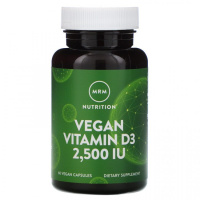 Витамин Д3 (Vitamin D3), 2500 МЕ, MRM Nutrition, 60 веганских капсул