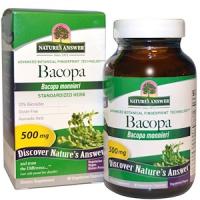 Бакопа 500 мг Nature's Answer, 90 вегетарианских капсул