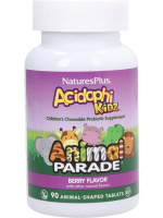 АцидофиКидс с ягодным вкусом Парад Зверят (AcidophiKidz Chewable – Berry Flavor Animal Parade), 90 жевательных таблеток