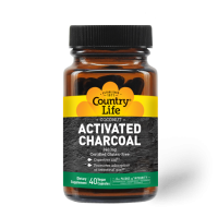 Активированный уголь (Activated Charcoal) 260 mg Country Life 40 вегетерианских капсул