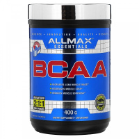 BCAA, быстрорастворимый порошок (BCAA, Instantized 2:1:1 Powder) без вкуса, ALLMAX, 400 грамм
