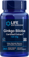 Гинкго билоба экстракт 120 мг Life Extension, 365 капсул