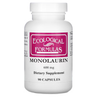Монолаурин (Monolaurin) 600 мг, Ecological Formulas, 90 капсул