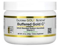 Некислый буферизованный витамин C Калифорния Голд Нутришн (Buffered Gold C California Gold Nutrition), 238 г