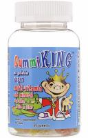 Мультивитаминно-минеральная добавка для детей с овощами, фруктами и волокнами Gummi King (Гумми Кинг) - 60 тянучек