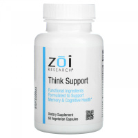 Поддержка мыслительных способностей (Think Support), ZOI Research, 60 вегетарианских капсул