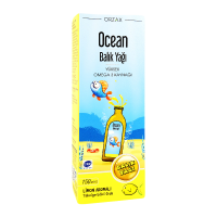 Рыбий жир Омега-3 (Ocean fish oil syrup Оmega-3 limon) со вкусом лимона, ORZAX, 150 мл