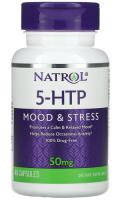 5-HTP Настроение и стресс Натрол (Mood and Stress Natrol), 50 мг, 45 капсул