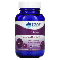 Детский жевательный пробиотик (Сhildren's Gummies Probiotic) со вкусом винограда сорта «Конкорд», Trace Minerals, 30 жевательных вафель