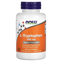 L-Триптофан Нау Фудс (L-Tryptophan Now Foods), 500 мг, 60 капсул