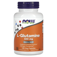 L-Глутамин (L-Glutamine) Now Foods, 500 мг, 120 капсул