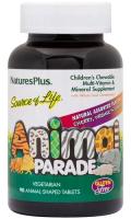 Animal Parade (Парад Зверят) Детский витаминно-минеральный комплекс (вишня, апельсин, виноград), 90 таблеток в форме животных