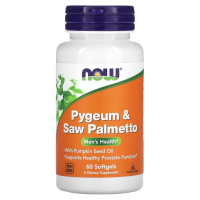 Pygeum & Saw Palmetto NOW Foods, 60 гелевых капсул
