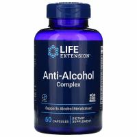 Комплекс нейтрализующий вредное воздействие алкоголя Life Extension, 60 капсул