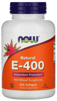 Витамин Е-400 Нау Фудс (Vitamin E-400 Now Foods), 250 капсул
