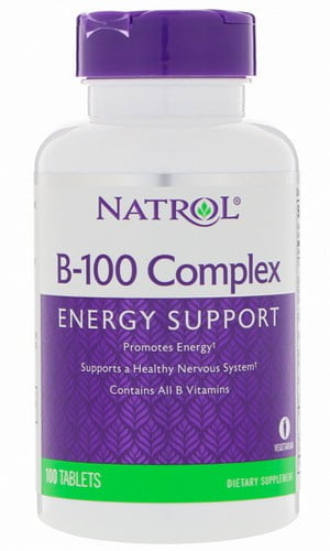 B-100 Complex Energy Support Natrol (В-100 Комплекс Натрол), 100 таблеток