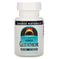 Восстановленный глутатион (L-GLUTATHIONE REDUCED) 250 мг, Source Naturals, 60 таблеток