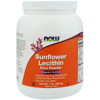 Подсолнечный лецитин (Sunflower Lecithin), чистый порошок, 454 г