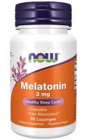  Мелатонин 3 мг (Melatonin 3 mg) Now Foods, 90 капсул