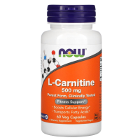 L-Карнитин (L-Carnitine) Now Foods, 60 капсул