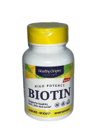 Биотин (Biotin) 5,000 мкг, Healthy Origins, 60 вегетарианских капсул