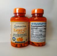 Puritan's Pride Ester C+D3, Эстер Си, Витамин С 1000 мг - 60 таблеток