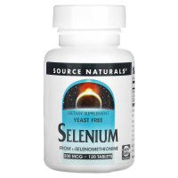 Селен из L-селенометионина (Selenium From L-Selenomethionine) 200 мкг, Source Naturals, 120 таблеток