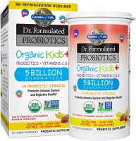 Органические пробиотики для детей (Dr. Formulated Probiotics Organic Kids), со вкусом клубники и банана, Garden of Life, 30 жевательных таблеток