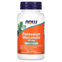 Глюконат калия (Potassium Gluconate Now Foods), 99 мг, 100 таблеток