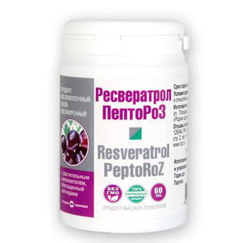 Ресвератрол-ПептоРоз, 60 таблеток 
