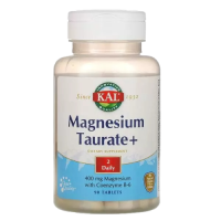 Таурат Магния+ (Magnesium Taurate+) 400 мг, KAL, 90 таблеток 