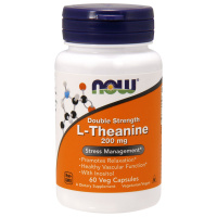 L-Теанин (L-Theanine) 200 мг, Now Foods, 60 вегетарианских капсул