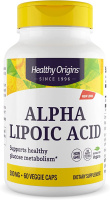 Альфа-липоевая кислота (Alpha Lipoic Acid) 300 мг, Healthy Origins, 60 вегетарианских капсул