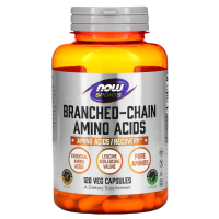 Спорт аминокислоты с разветвленной цепью Нау Фудс (Sports, Branched-Chain Amino Acids  Now Foods), 120 вегетарианских капсул